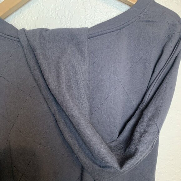 Umgee Women’s Top Dark Gray Sweat Top With Diamond Pattern 2XL Activewear - Picture 12 of 12